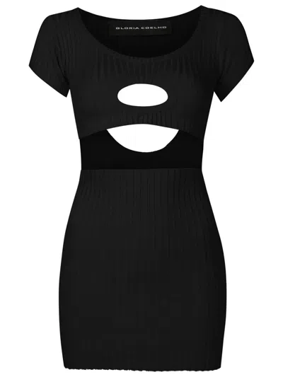Gloria Coelho Cut-out Detail Short Dress In Black