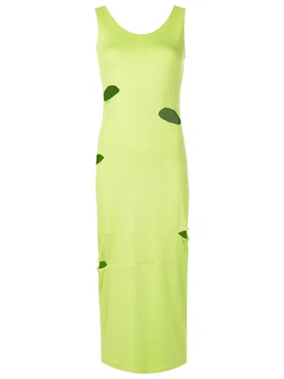 Gloria Coelho Cut-out Midi Dress In Green