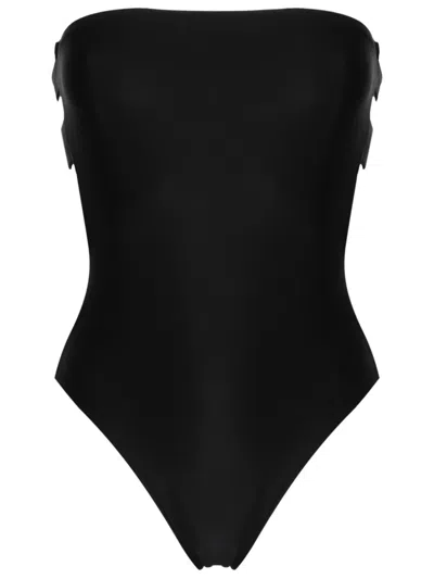 Gloria Coelho Cut-out Strapless Swimsuit In Black