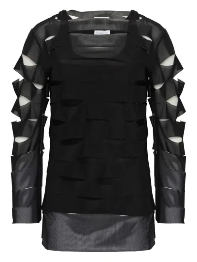 Gloria Coelho Cut-out Top In Black