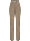 Gloria Coelho Double-flare Trousers In Green