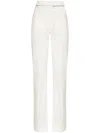 Gloria Coelho Double-flared Trousers In White