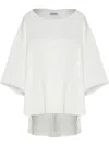 Gloria Coelho Drop-shoulder Blouse In White