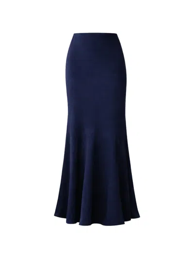 Gloria Coelho Flared-hem Skirt In Blue