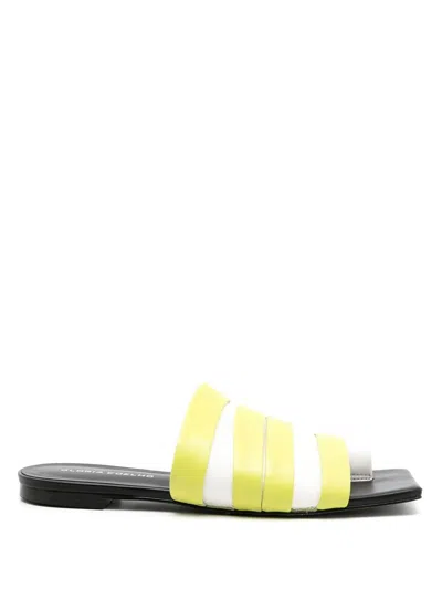 Gloria Coelho Flat Strappy-design Sandals In Green