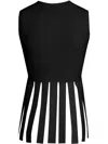 Gloria Coelho Fringed Top In Black
