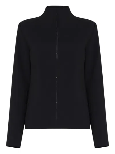 Gloria Coelho High-neck Cardigan In Black