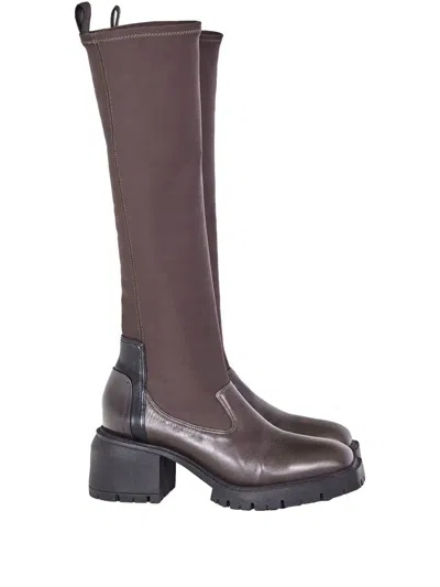Gloria Coelho High-top Boots In Braun