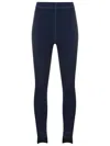 Gloria Coelho High-waisted Asymmetric Leggings In Blue