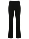 Gloria Coelho Crepe Flared Trousers In Black
