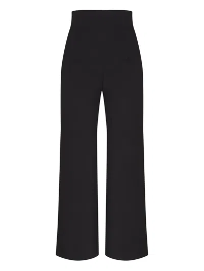 Gloria Coelho High-waisted Trousers In Black