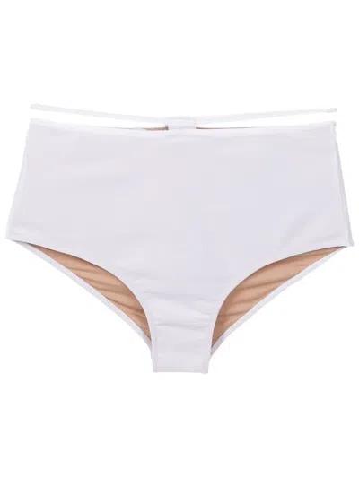 Gloria Coelho Hot Pant Bikini Bikini Bottoms In White