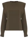 Gloria Coelho Isabella Fiorentino Blouse In Brown