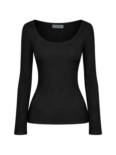Gloria Coelho Long-sleeve Top In Black
