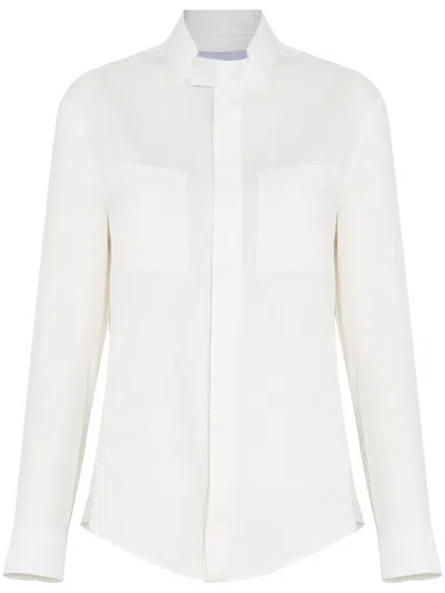 Gloria Coelho Mock-neck Shirt In White