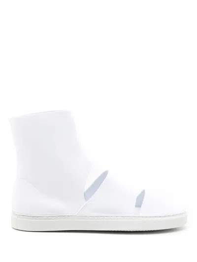 Gloria Coelho Neoprene High-top Sneakers In White