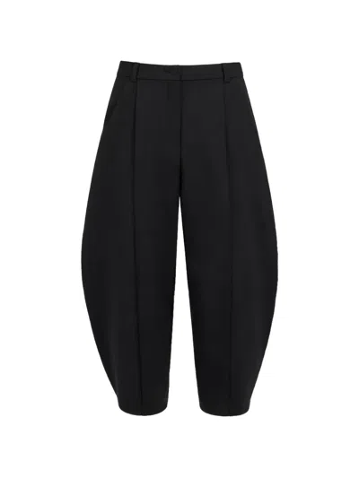 Gloria Coelho Oval Pleated Trousers In Black