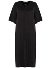 Gloria Coelho Shift Midi Dress In Black