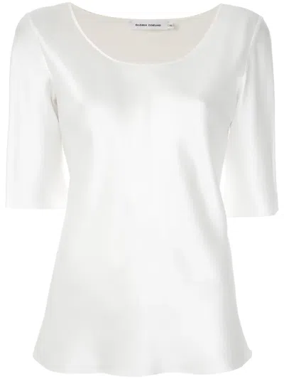 Gloria Coelho Silk Blouse In 白色