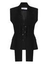 Gloria Coelho Sleeveless Buttoned Waistcoat In Black