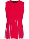 Gloria Coelho Sleeveless Top In Red