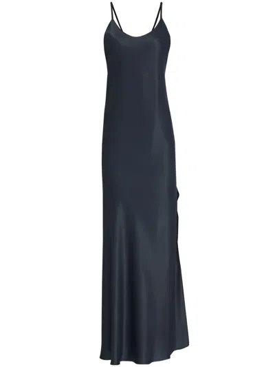 Gloria Coelho Slip Maxi Dress In Blue