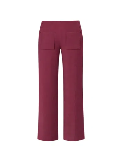 Gloria Coelho Square Pocket Trousers In Purple