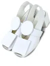 Gloria Coelho Square-toe Sandals In White