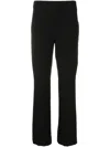 Gloria Coelho Straight-leg Cropped Trousers In Black