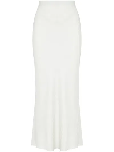 Gloria Coelho Straight Maxi Skirt In White