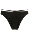 Gloria Coelho Strapless String-detail Bikini Top In Black