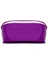 Gloria Coelho Strapless String-detail Bikini Top In Purple