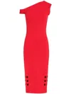 Gloria Coelho Stretch Dress In Red