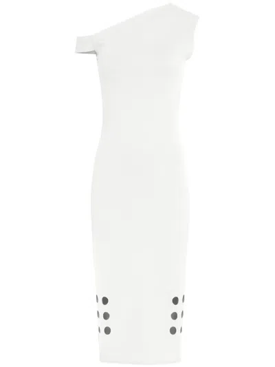 Gloria Coelho Stretch Dress In White