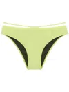 Gloria Coelho String-detail Low-rise Bikini Briefs In Green