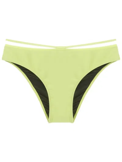 Gloria Coelho String-detail Low-rise Bikini Briefs In Green