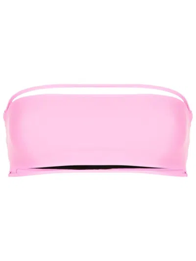 Gloria Coelho String-detail Two-piece Bikini Set In Pink