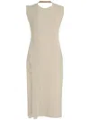 Gloria Coelho Stripe-detailed Mini Dress In Neutrals