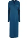 Gloria Coelho V-neck Dress In Blau
