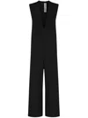 Gloria Coelho V-neck Jumpsuit In Blue