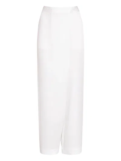Gloria Coelho X Isabella Fiorentino Back-pocket Trousers In White