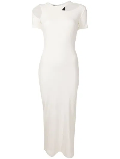 Gloria Coelho X Isabella Fiorentino Cut-out Maxi Dress In White