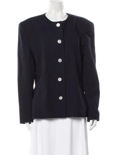 Pre-owned Gloria Sachs Jacket In Blue