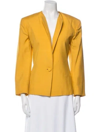 Pre-owned Gloria Sachs Jacket In Yellow