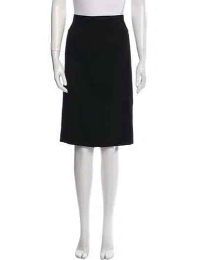 Pre-owned Gloria Sachs Knee-length Skirt In Black