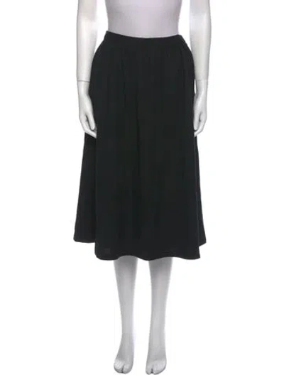 Pre-owned Gloria Sachs Knee-length Skirt In Black
