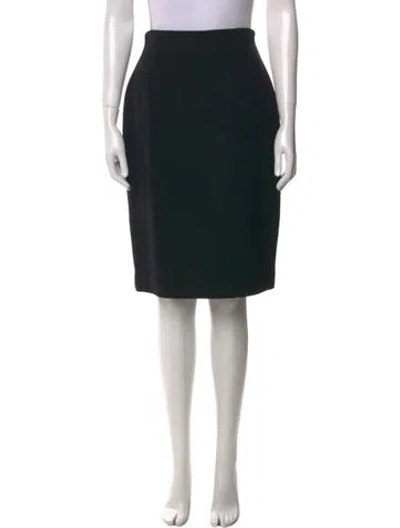 Pre-owned Gloria Sachs Knee-length Skirt In Black