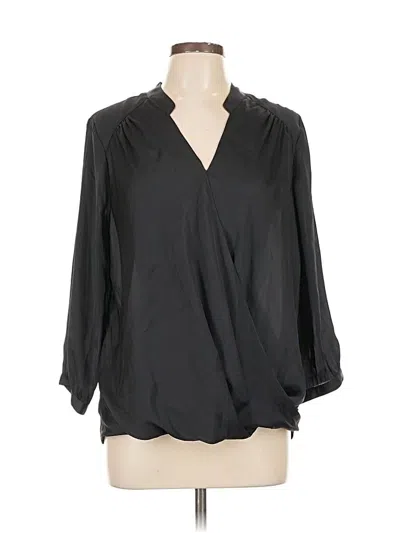 Gloria Vanderbilt 3/4 Sleeve Blouse In Black