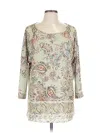 Gloria Vanderbilt 3/4 Sleeve T-shirt In Green
