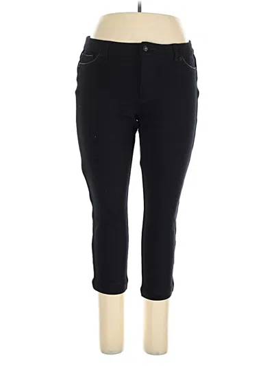 Pre-owned Gloria Vanderbilt Active Pants In Black